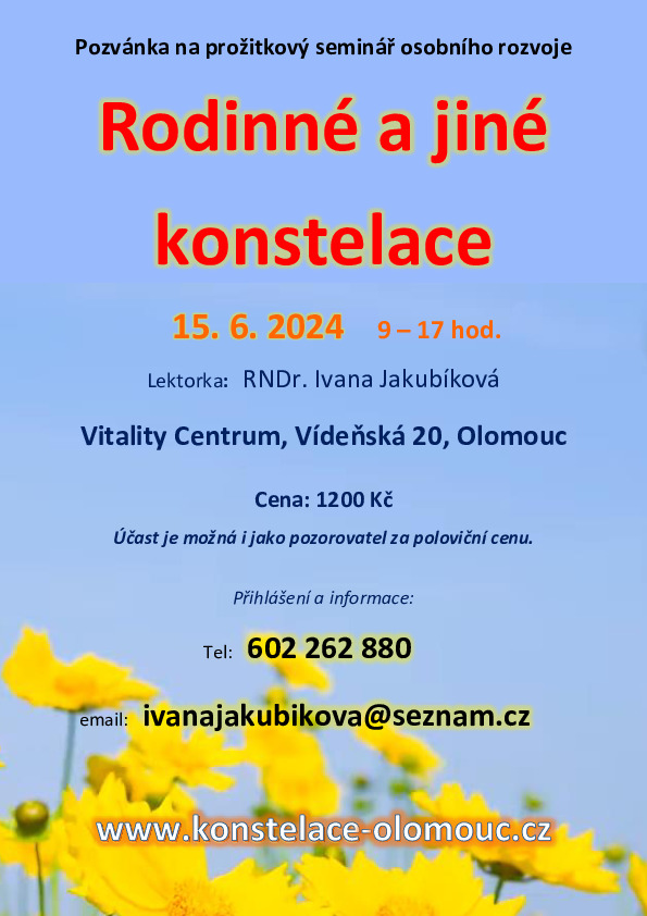 Konstelace v Olomouci 15.6. 2024